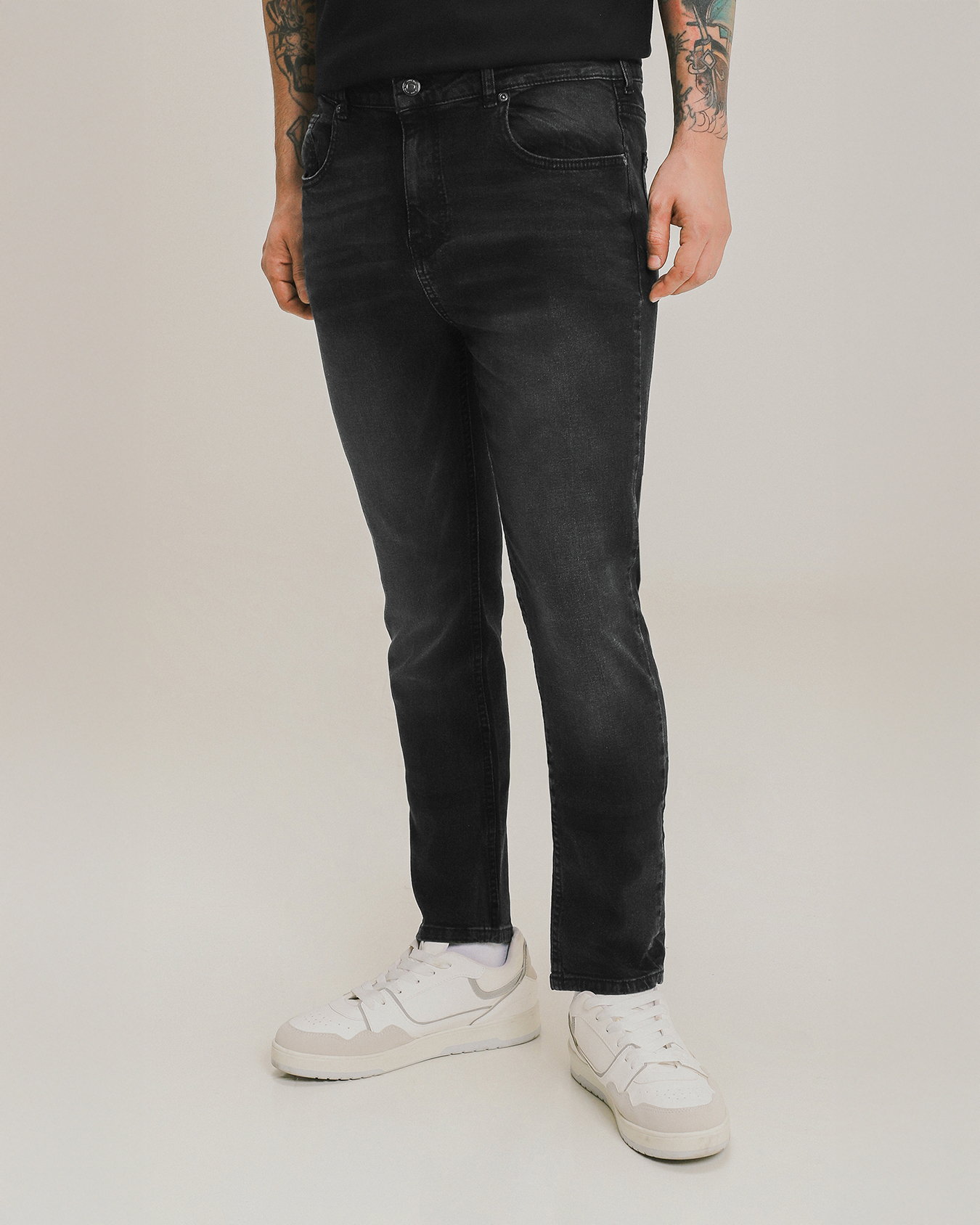 Jeans Cyamoda Rebajas Jeans Skinny Tapered Negro Para Hombre – C&A