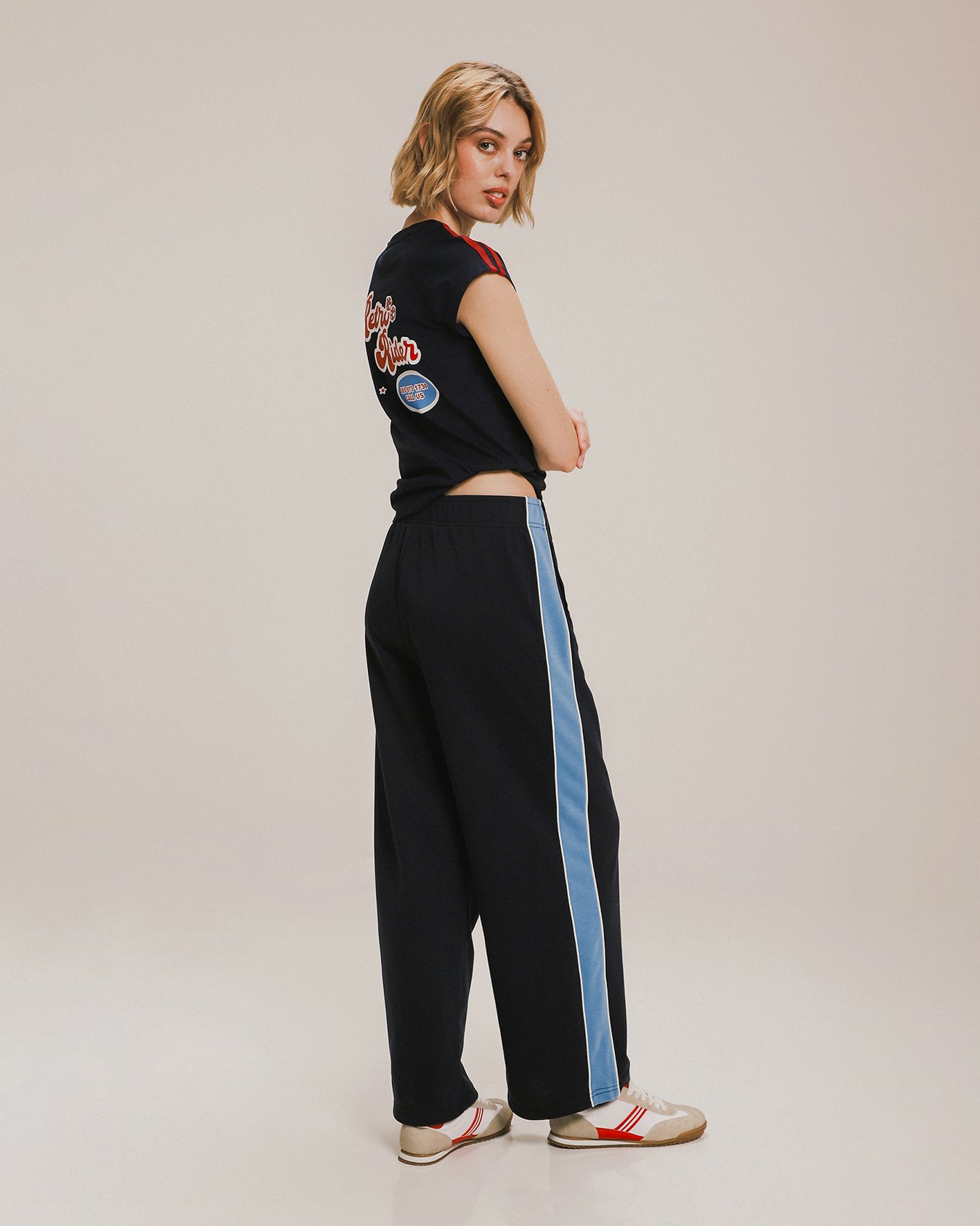 Pantalones Mujer Pants C&a Mujer Pantalón Deportivo Azul