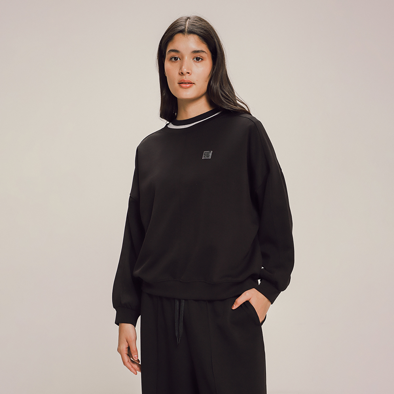 Ropa Sudaderas De Mujer C&a Sudadera Negra Relaxed Para Mujer