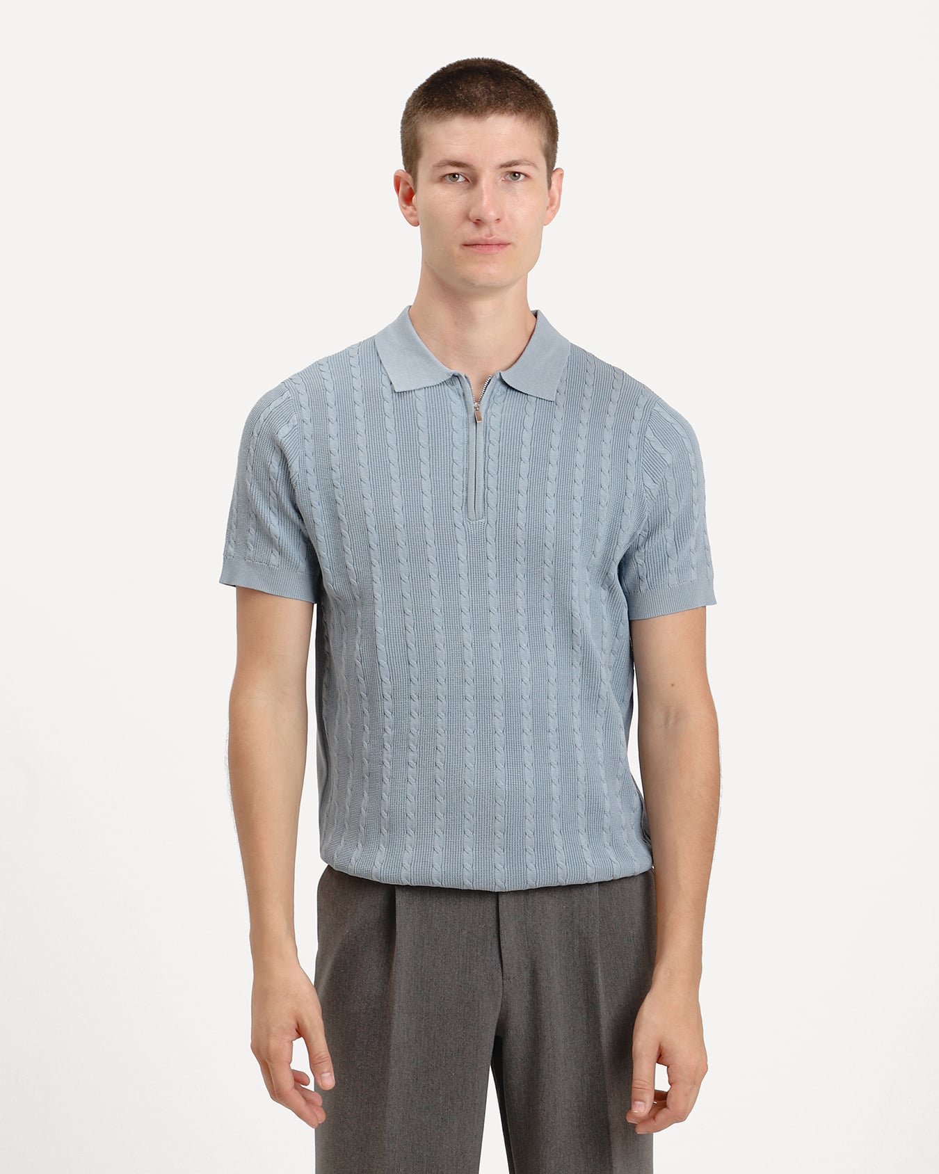 Polo Slim Azul
