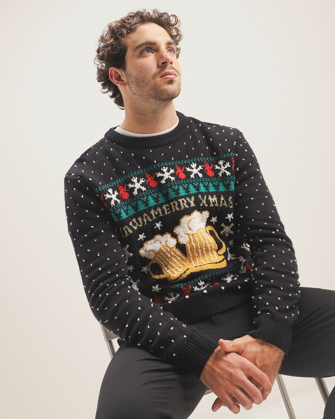 Suéter Navideño Negro