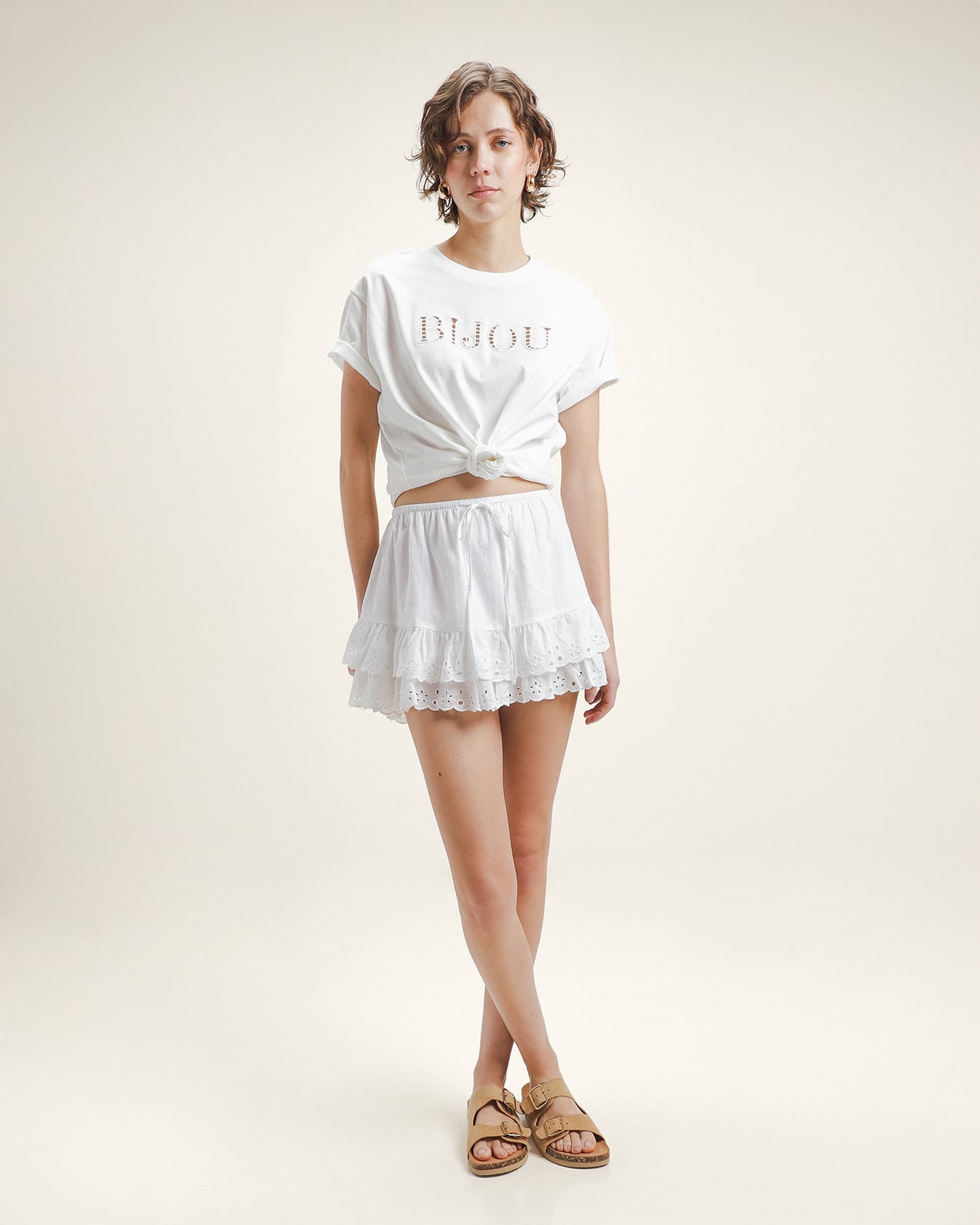 Falda Mini Eyelet