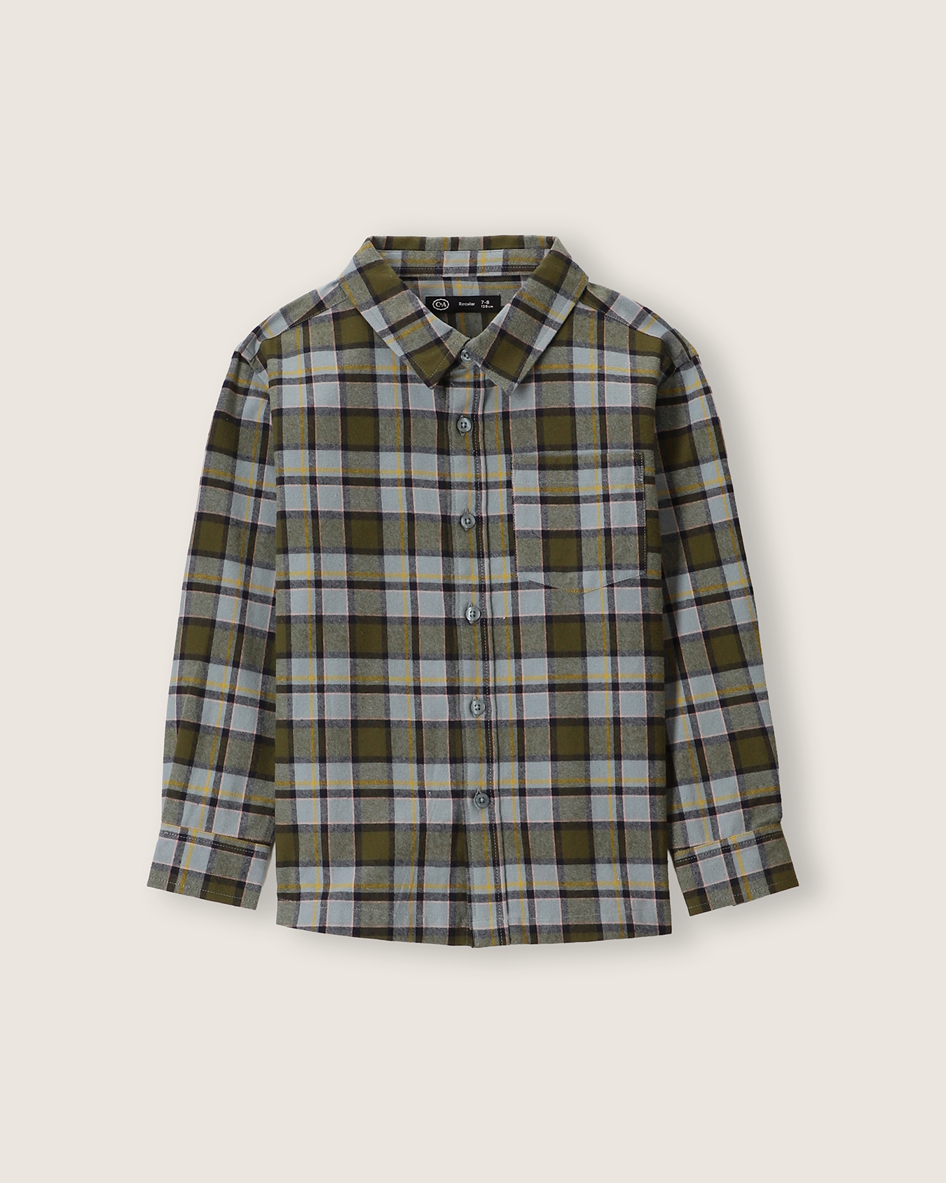 Camisa Cuadros Manga Larga