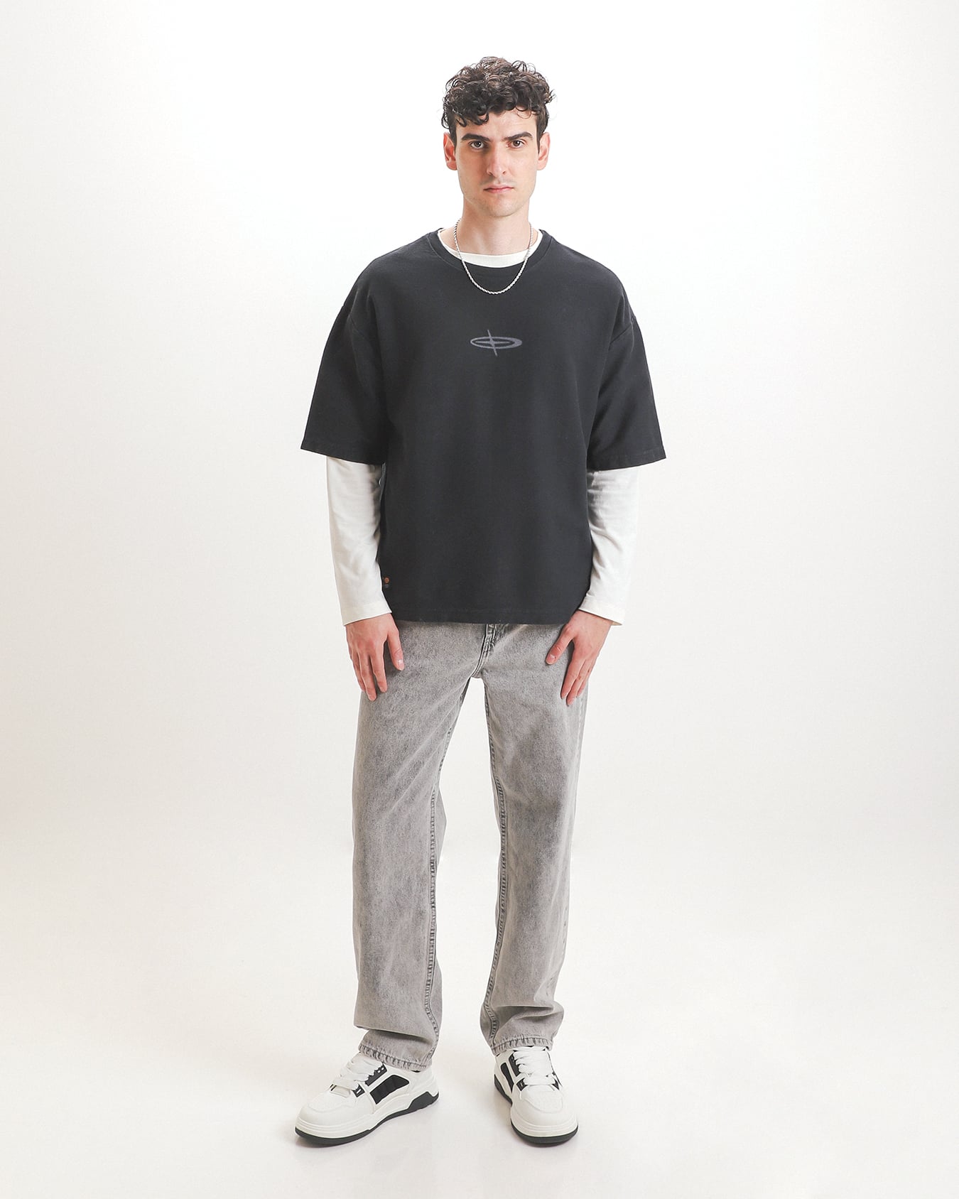 Playera Regular Negra