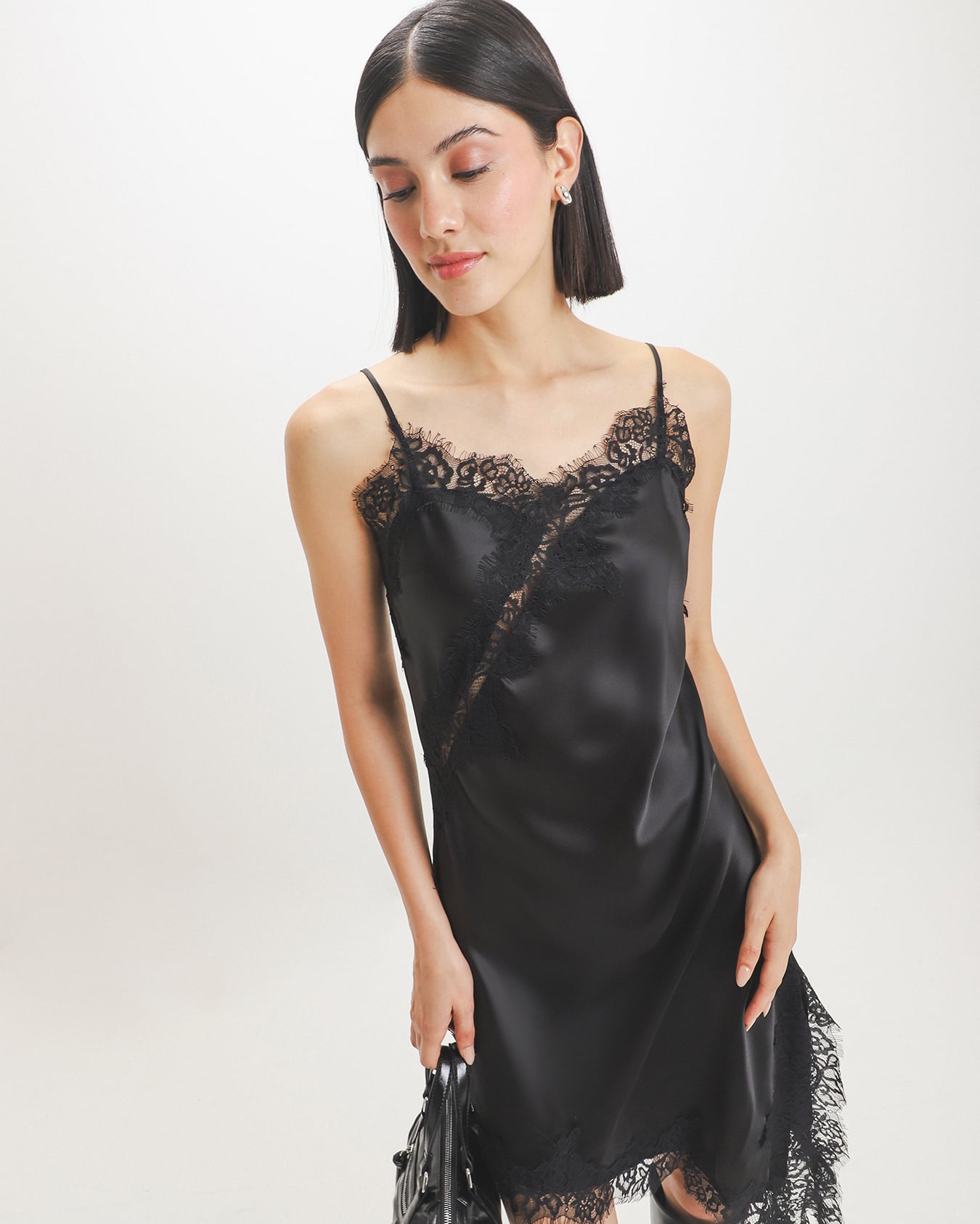 Vestido Negro Satinado