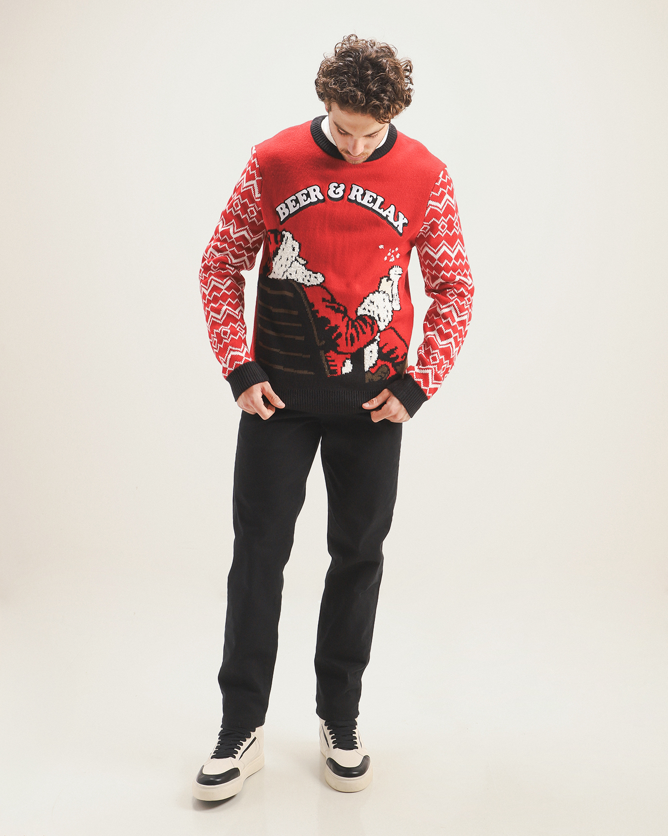 Suéter Rojo Navideño para Hombre ‍ | C&A México