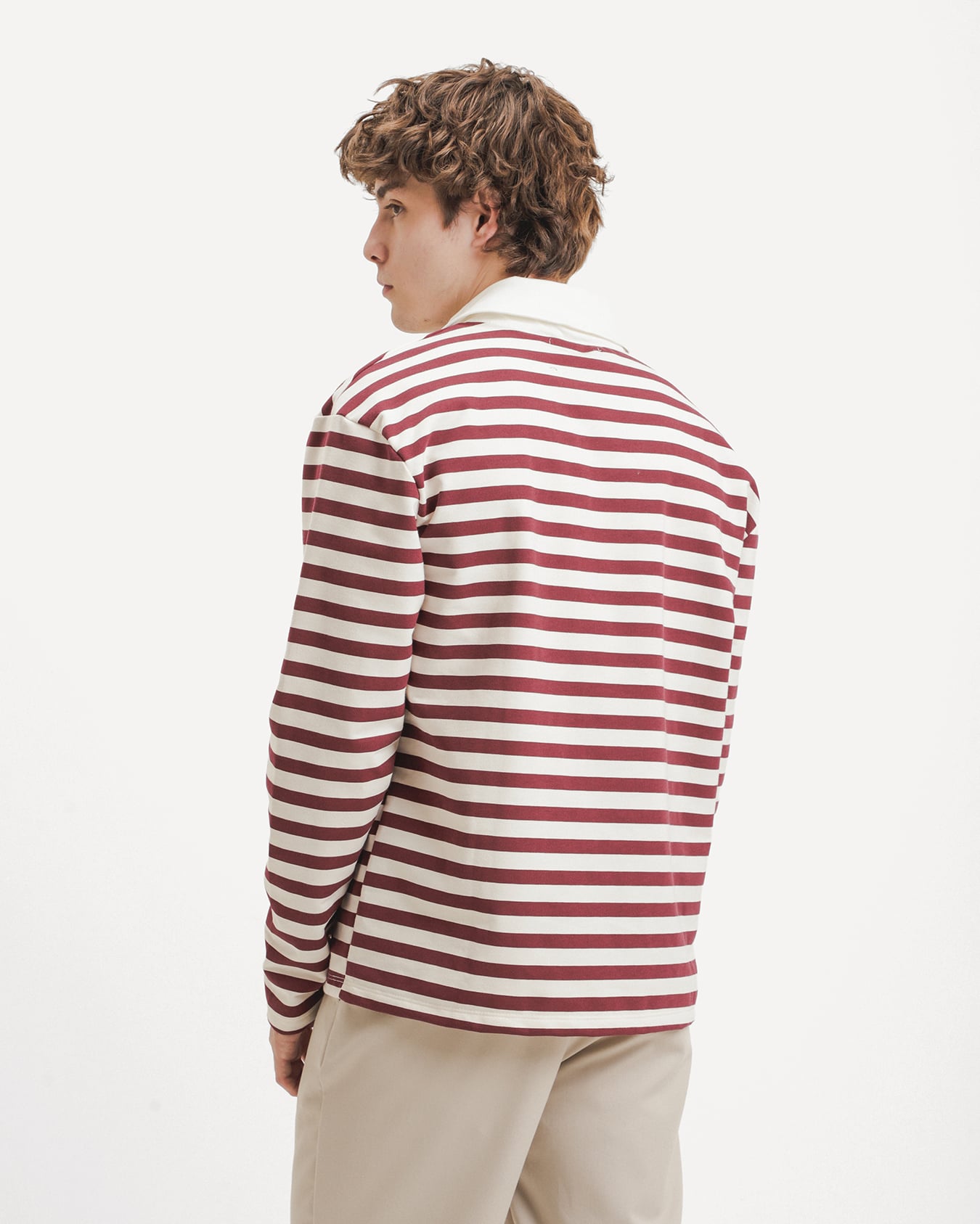 Polo Blanca Rayas