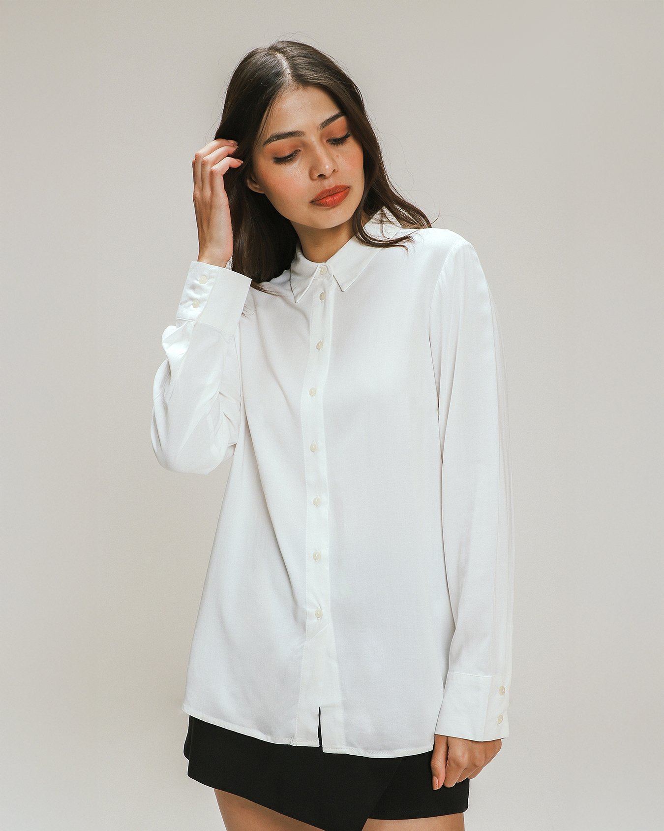 Camisa Blanca Manga Larga Para mujer – C&A México - Main Image