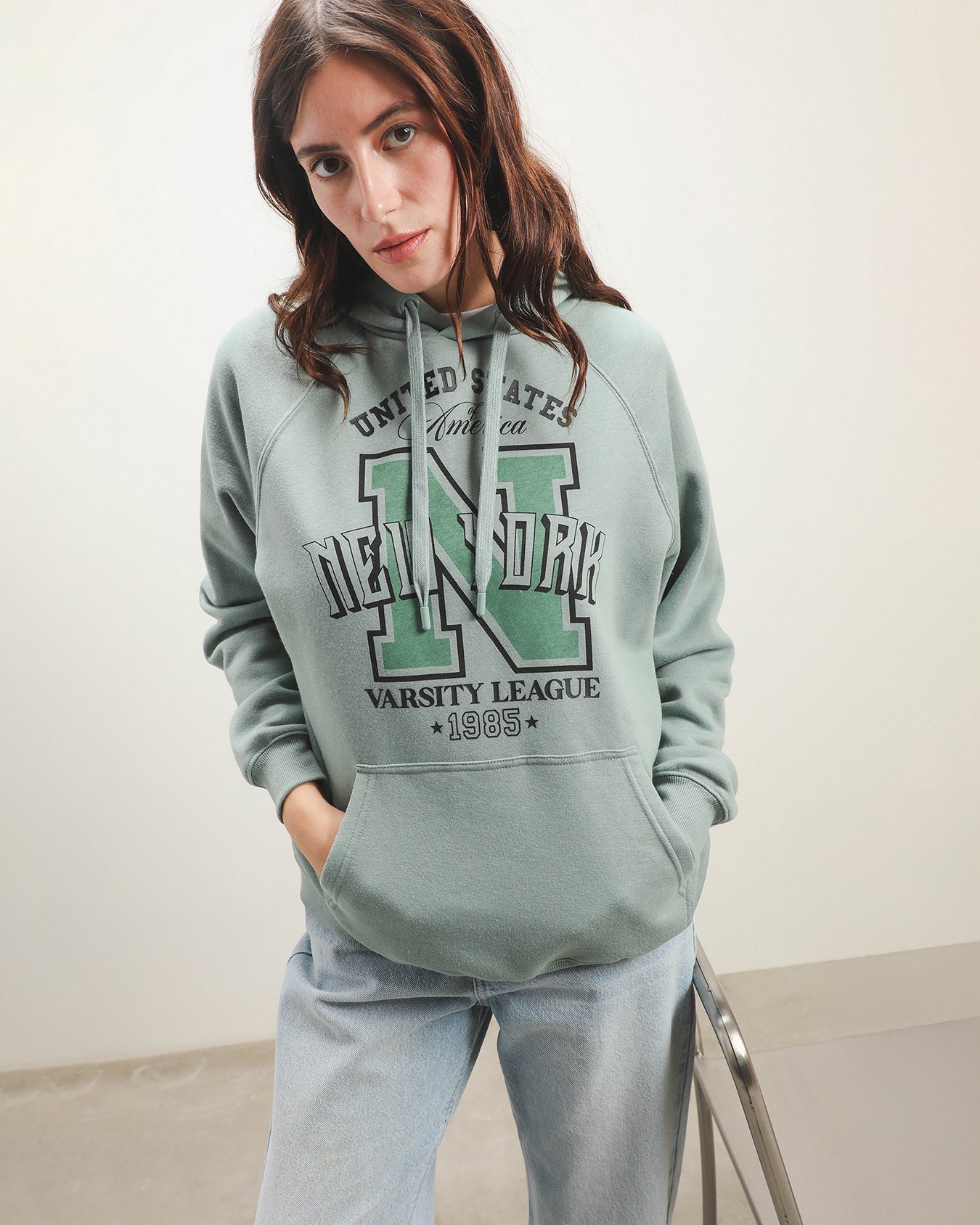 Hoddie Oversize Verde Para mujer – C&A México