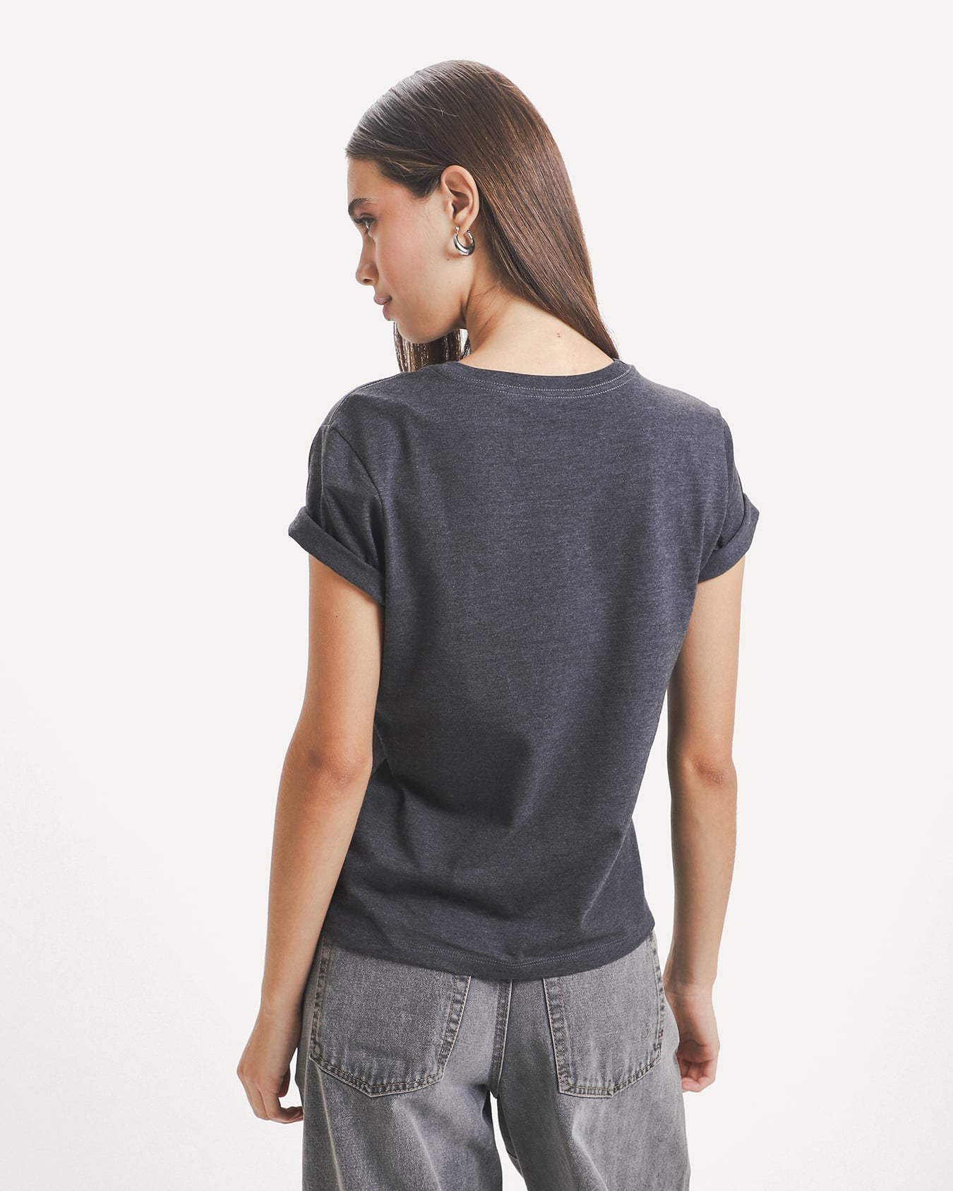 Playera Slim Estampada
