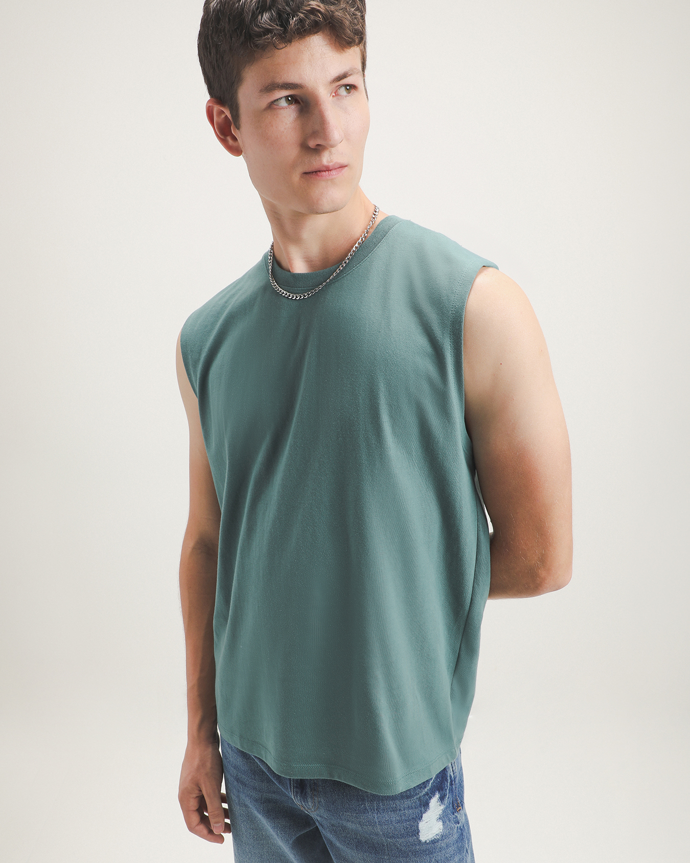 Playera Verde Sin Mangas